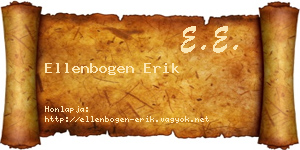 Ellenbogen Erik névjegykártya